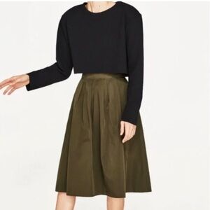 Olive Green Women's Skirt